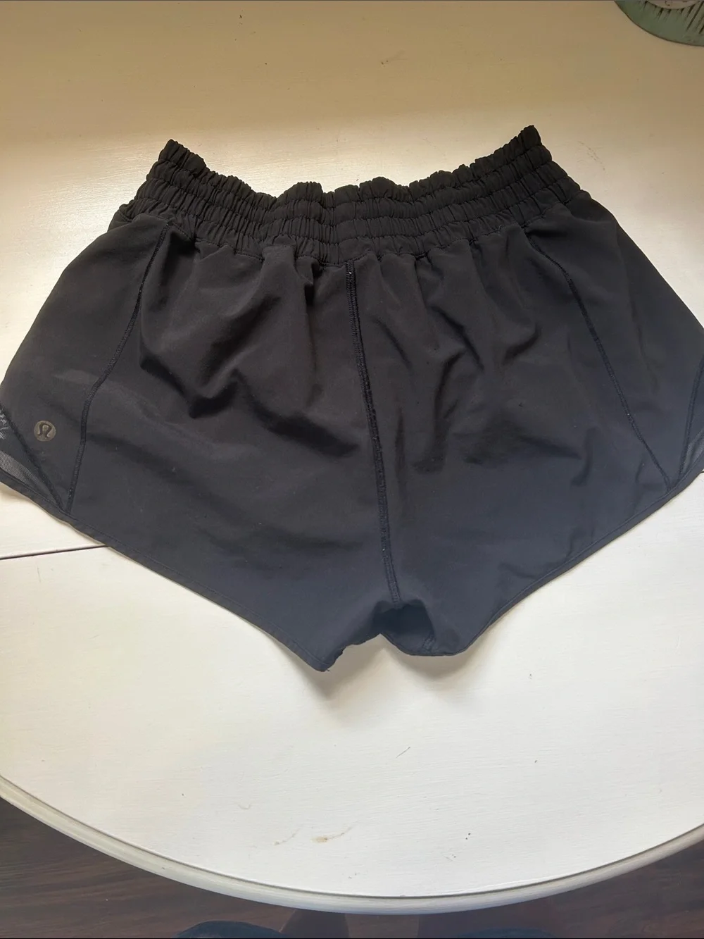 lululemon athletica Black Women's Athletic Shorts - High Waist Run Short